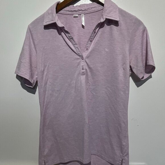 Travis Mathew Women's Purple Stretch Short Sleeve Golf Polo Shirt Medium - Picture 1 of 8